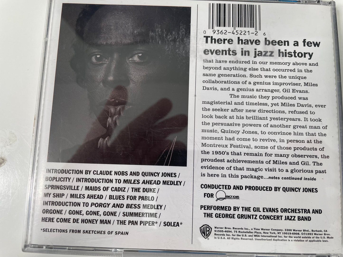 MILES & QUINCY "LIVE AT MONTREUX"-$8.99 +$5.00 SHIPPING