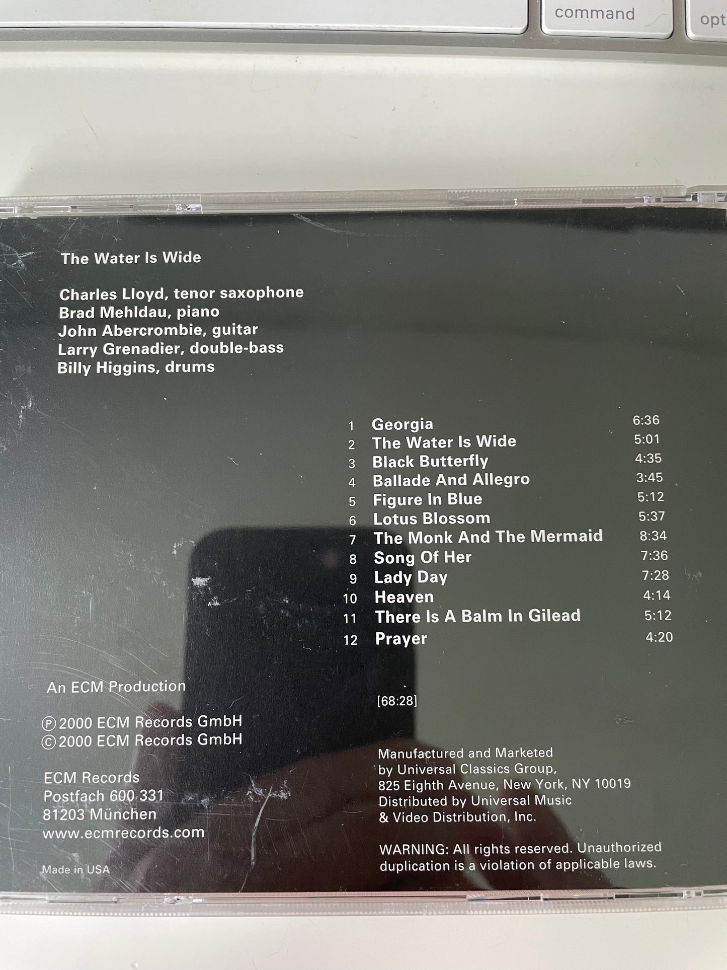 CHARLES LLYOD "THE WATER IS WIDE"-$7.99 +$5.00 SHIPPING