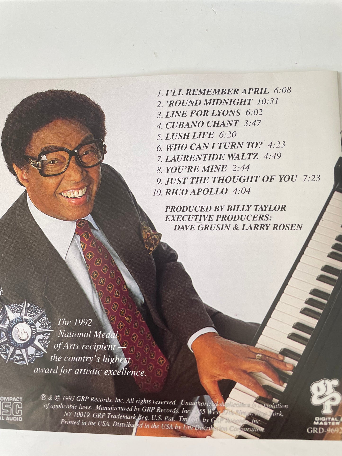 BILLY TAYLOR "DR. T" $4.99 + SHIPPING $5.00