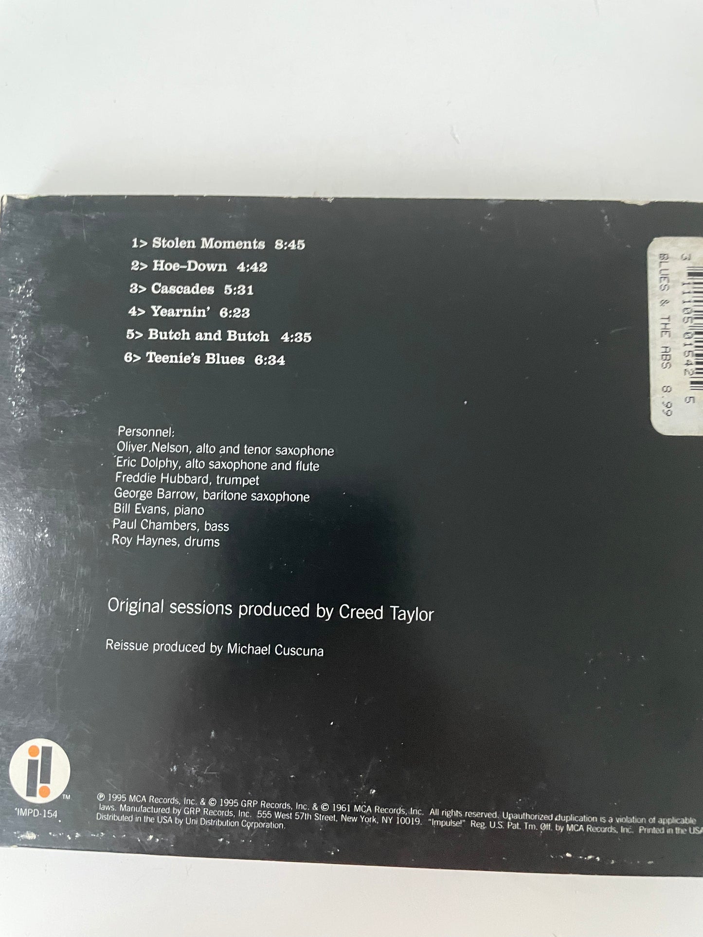 BILL EVANS "THE BLUES AND THE ABSTRACT TRUTH-$9.99