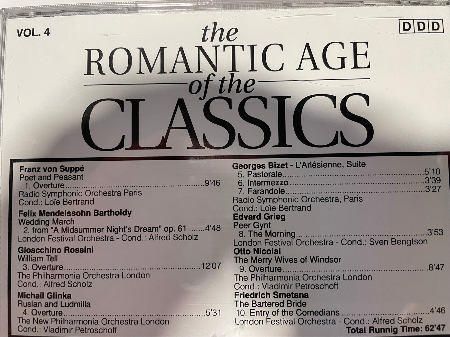 "THE ROMANTIC AGE OF THE CLASSICS"-$5.99 +SHIPPING $5.00