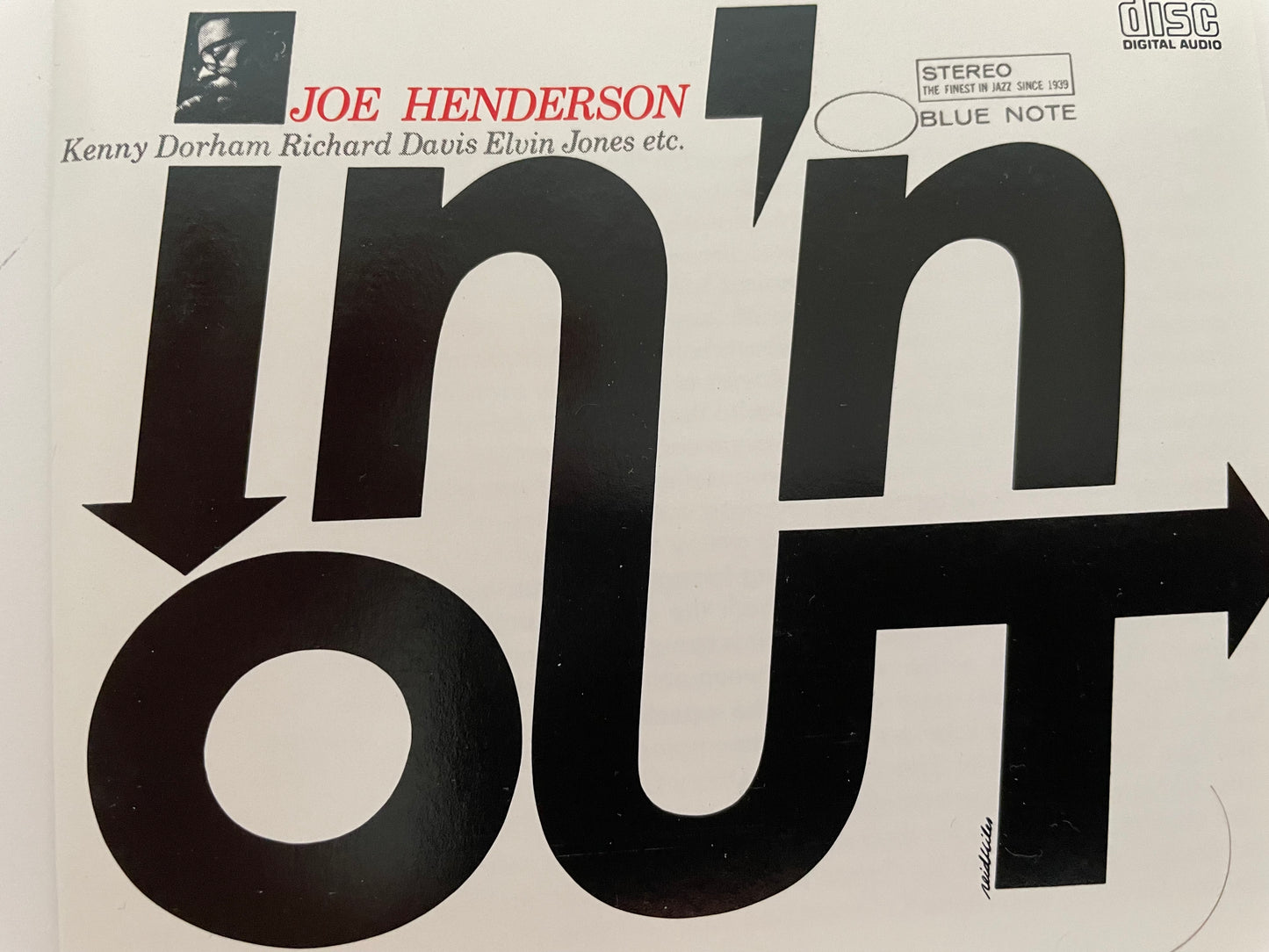 JOE HENDERSON IN 'N OUT-$5.99 + SHIPPING $3.99