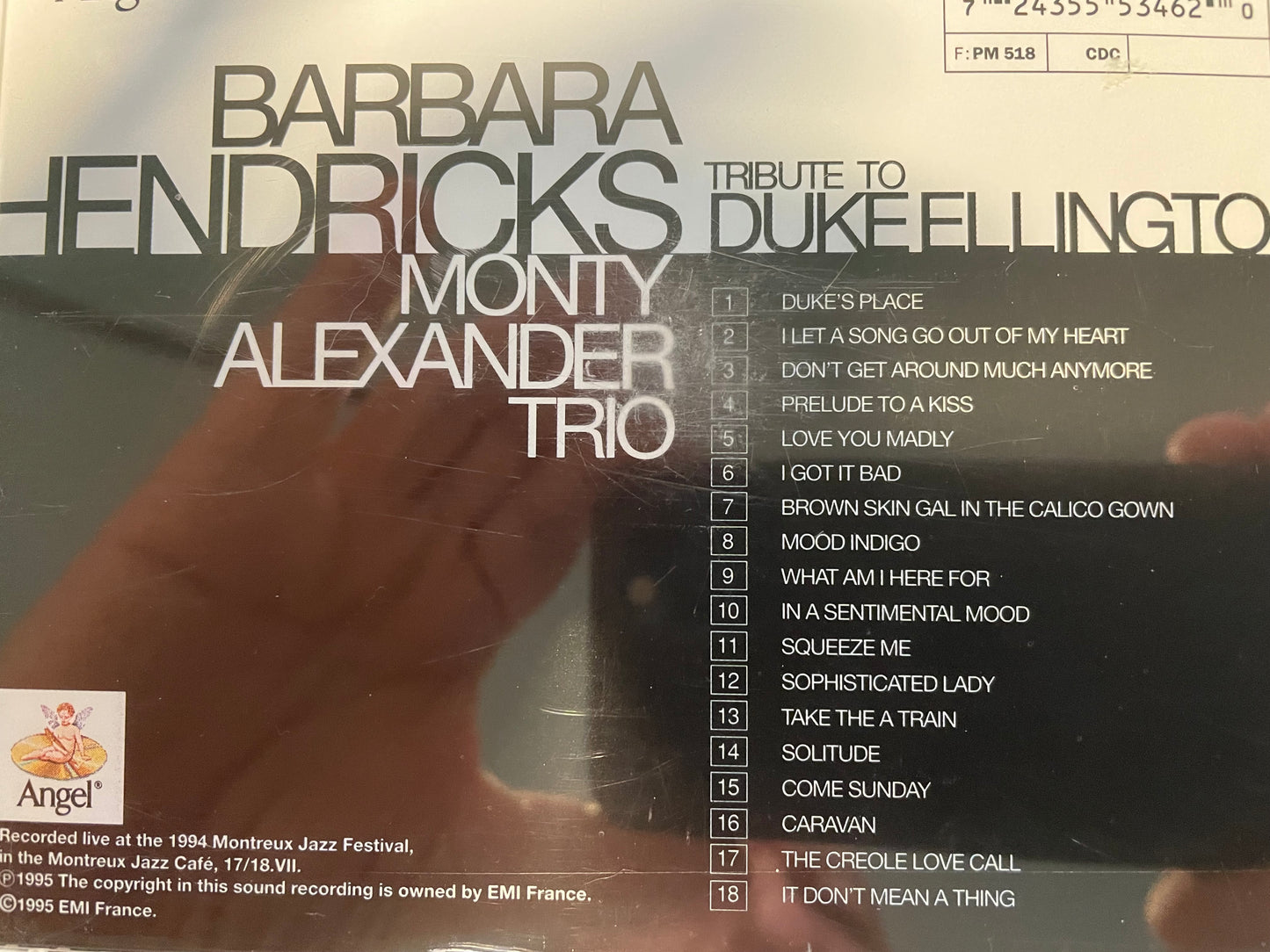 BARBARA HENDRICKS "TRIBUTE TO DUKE ELLINGTON"-$4.99 +SHIPPING $5.00