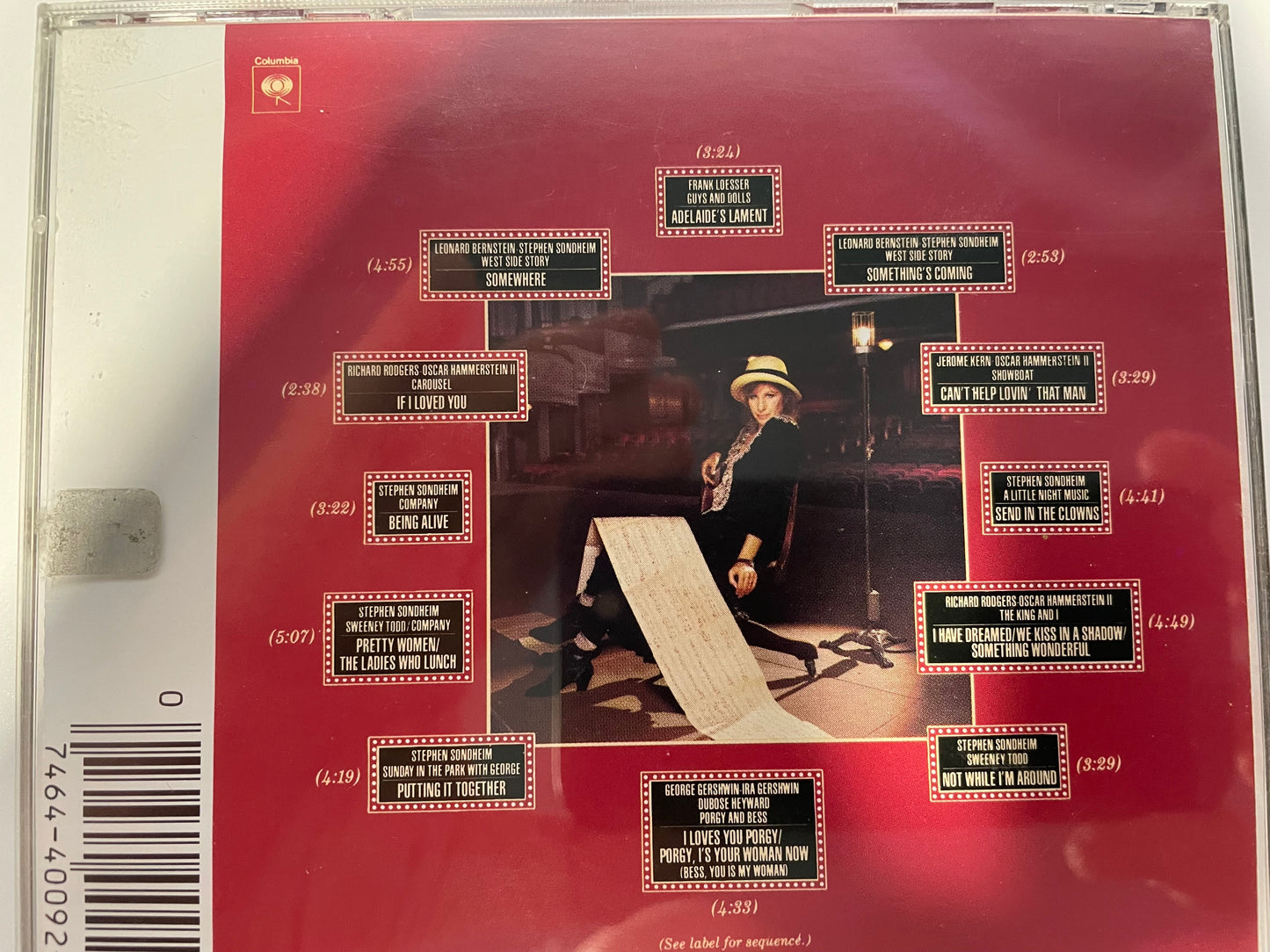 BARBARA STREISAND "THE BROADWAY ALBUM"-$4.99 +SHIPPING $5.00