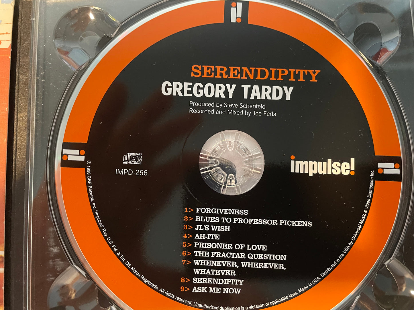 GREGORY TARDY "SERENDIPITY"-$8.99 +SHIPPING $5.00