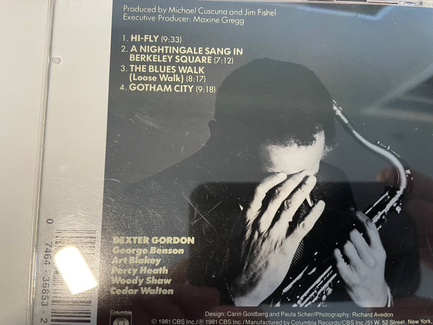 DEXTER GORDON "GOTHAM CITY"-$6.99+SHIPPING $5.00