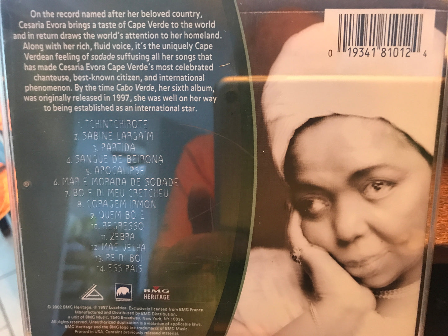 Cesaria Evora “Cabo Verde” 7.99 + shipping $5.00