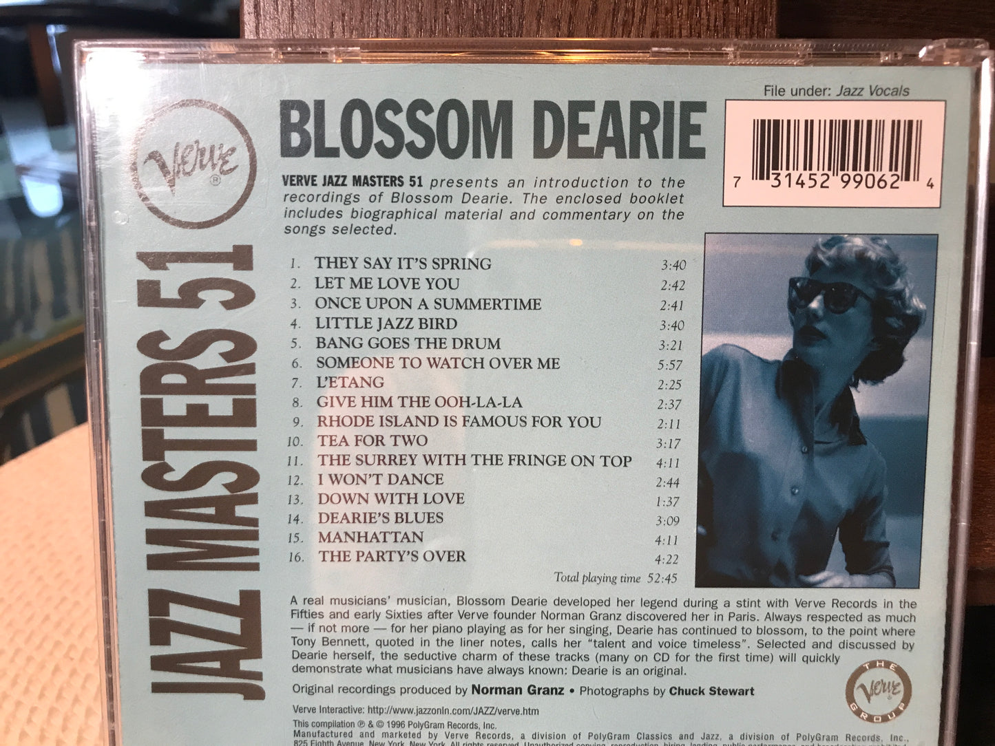 Blossom Dearie-“Jazz Masters 51”-$11.99 +Shipping $5.00