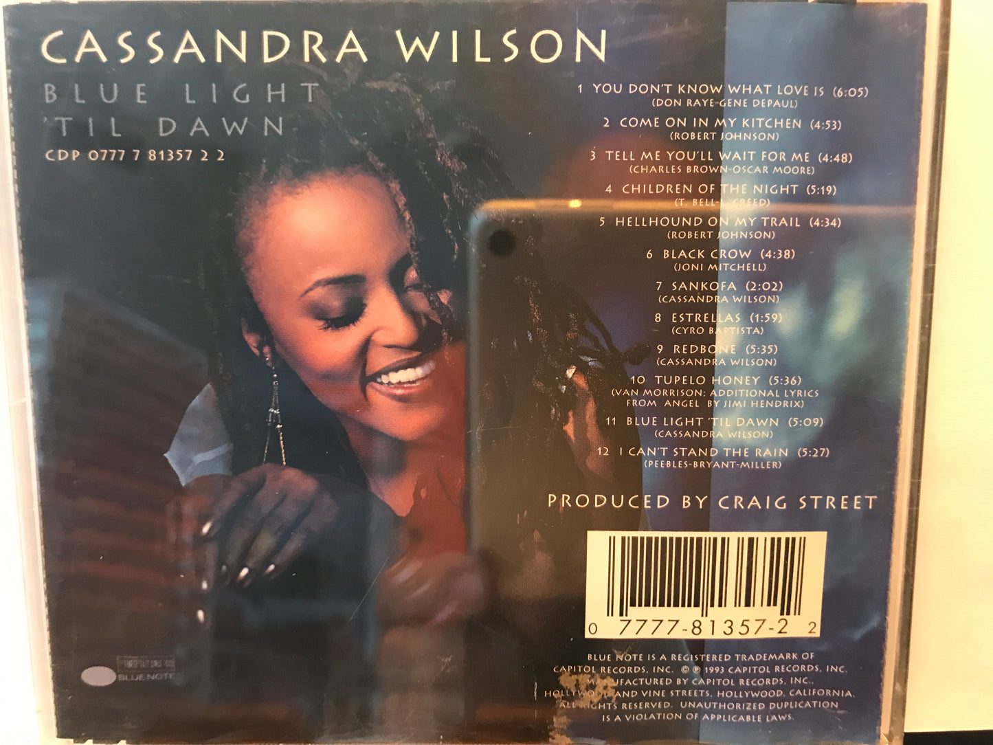 CASSANDRA WILSON-“BLUE LIGHT ‘TIL DAWN”-$12.99