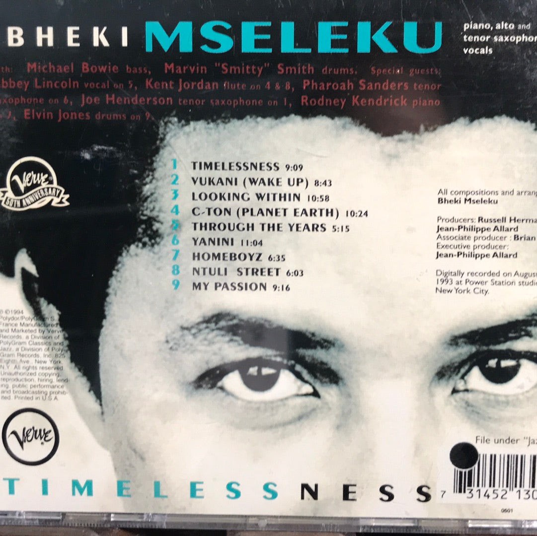 Bheki Mseleku-“Timelessness”-$8.99 +$5.00 delivery