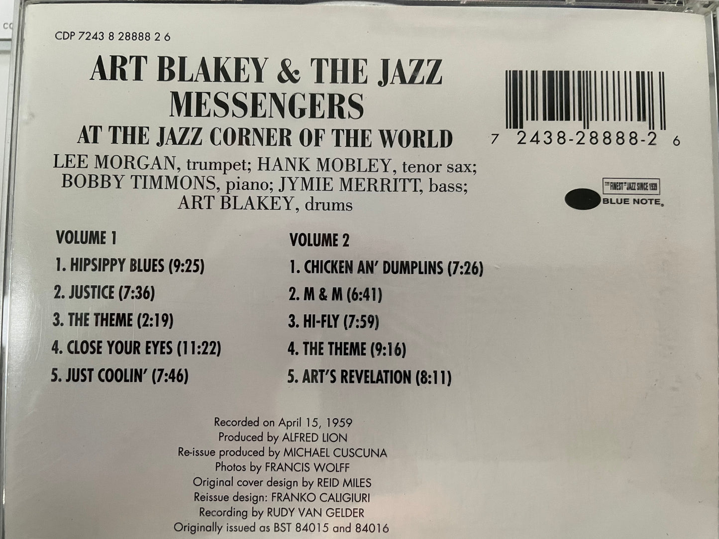 "AT THE JAZZ CORNER OF THE WORLD"- 2CD SET