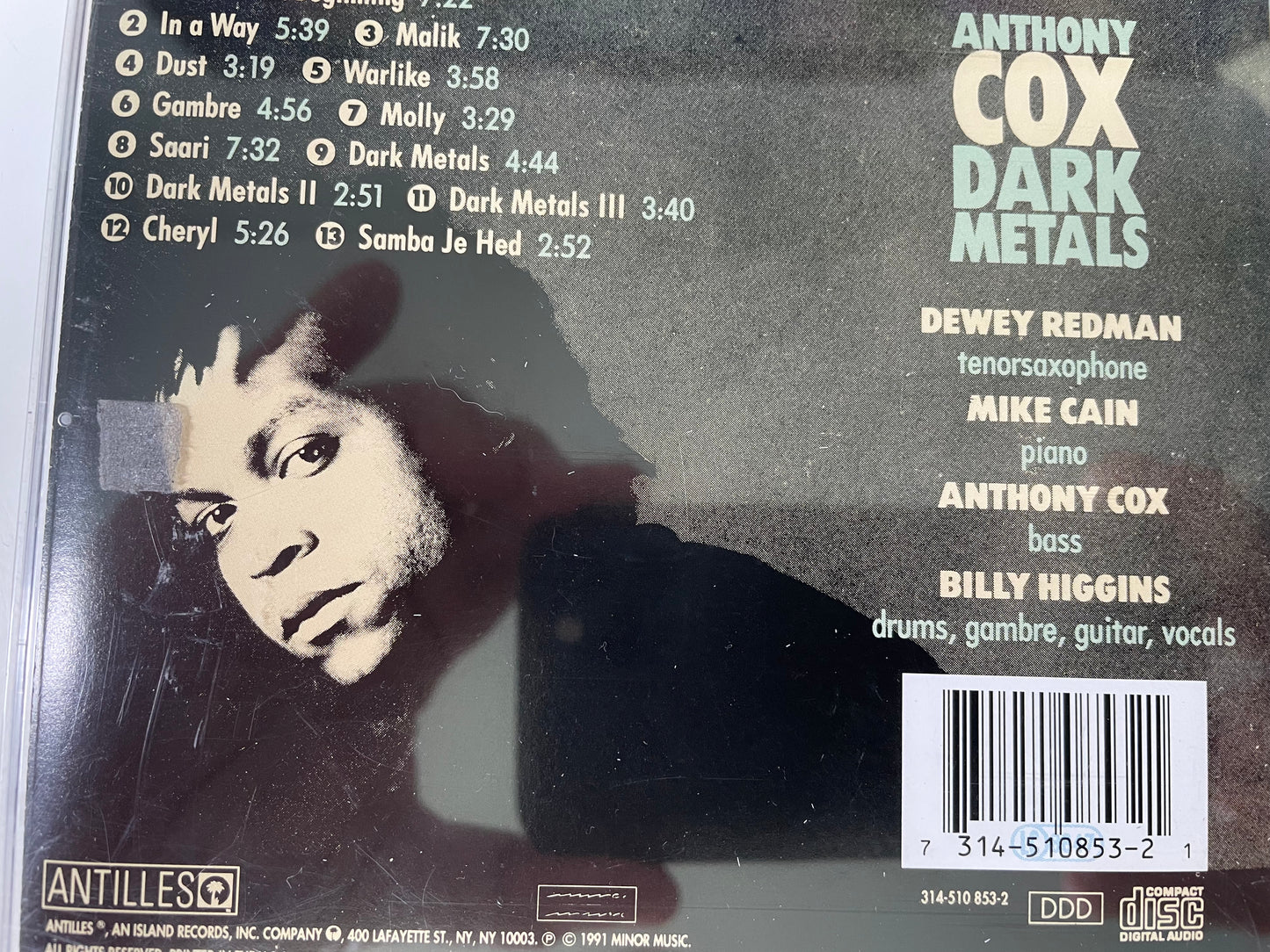 ANTHONY COX "DARK METALS" $4.99 +SHIPPPING $5.00