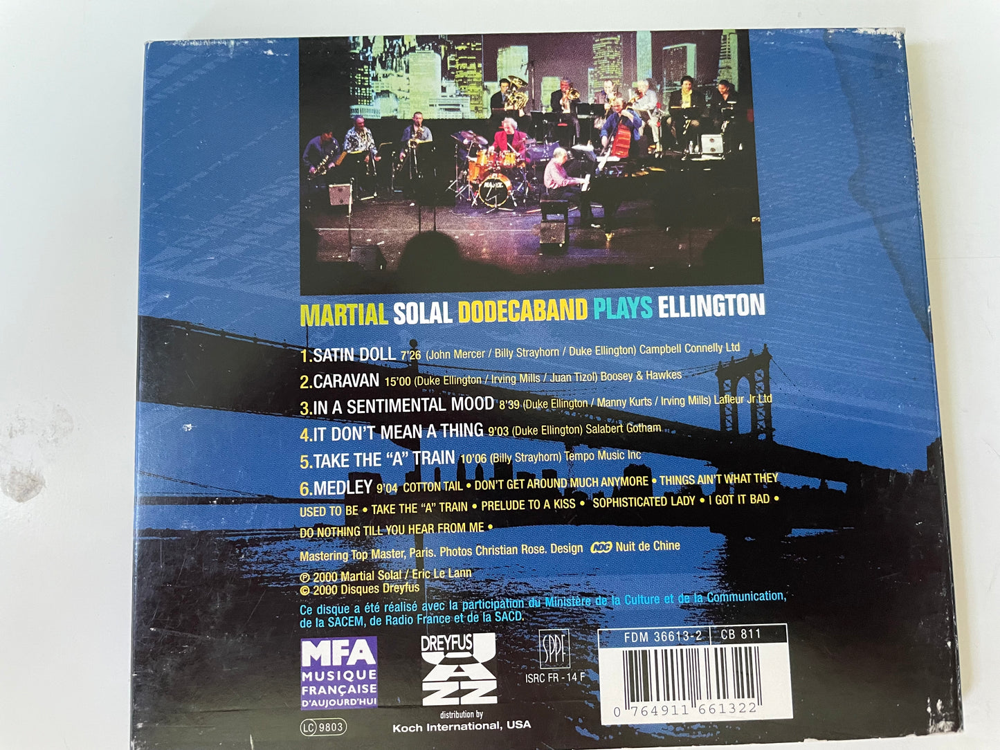 "MARTIAL SOLAL DODECABAND PLAYS ELLINGTTON" $11.98 +SHIPPING $5.00