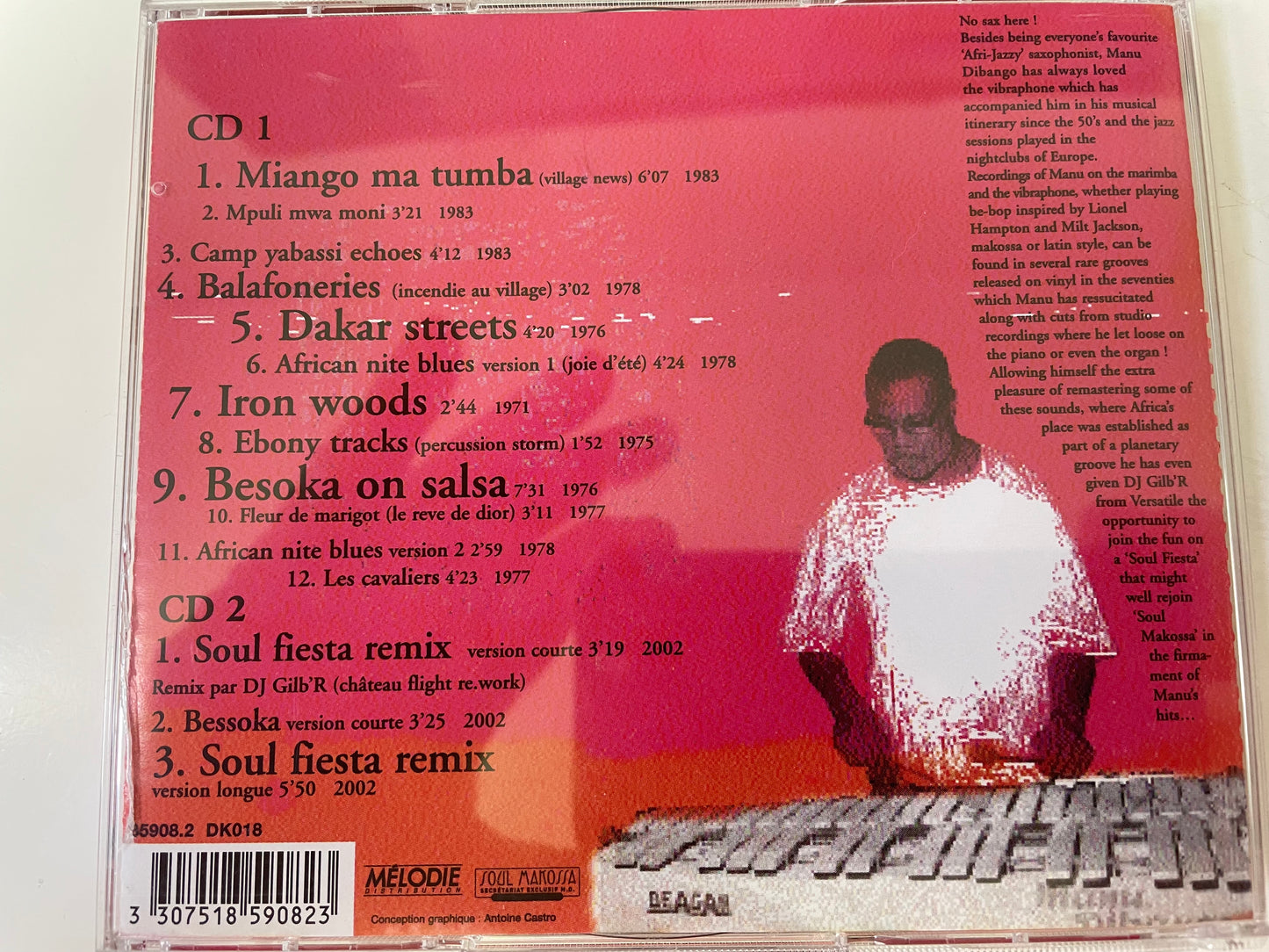 MANU DIBANGO-"B SIDES"-$8.99(2CD'S) +SHIPPING $5.00