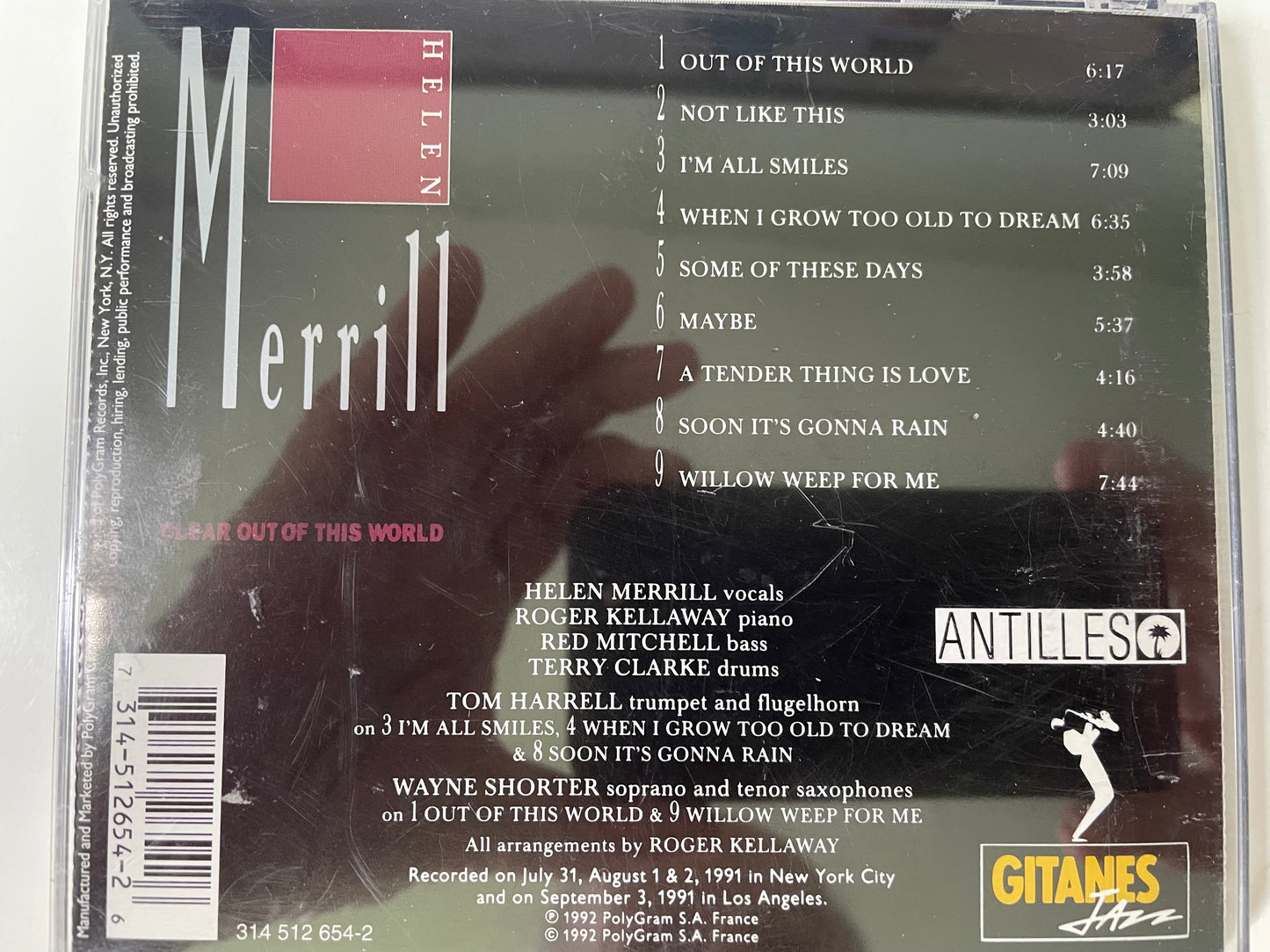 HELEN MERRILL "CLEAR OUT OF THIS WORLD"-$7.99