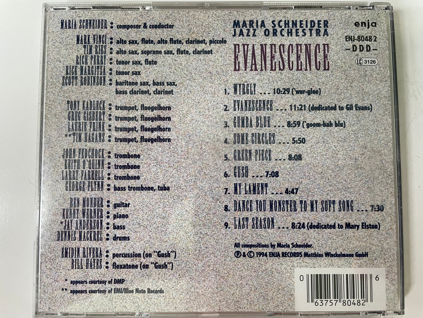 MARIA SCHNEIDER "EVANESCENCE" _$14.99