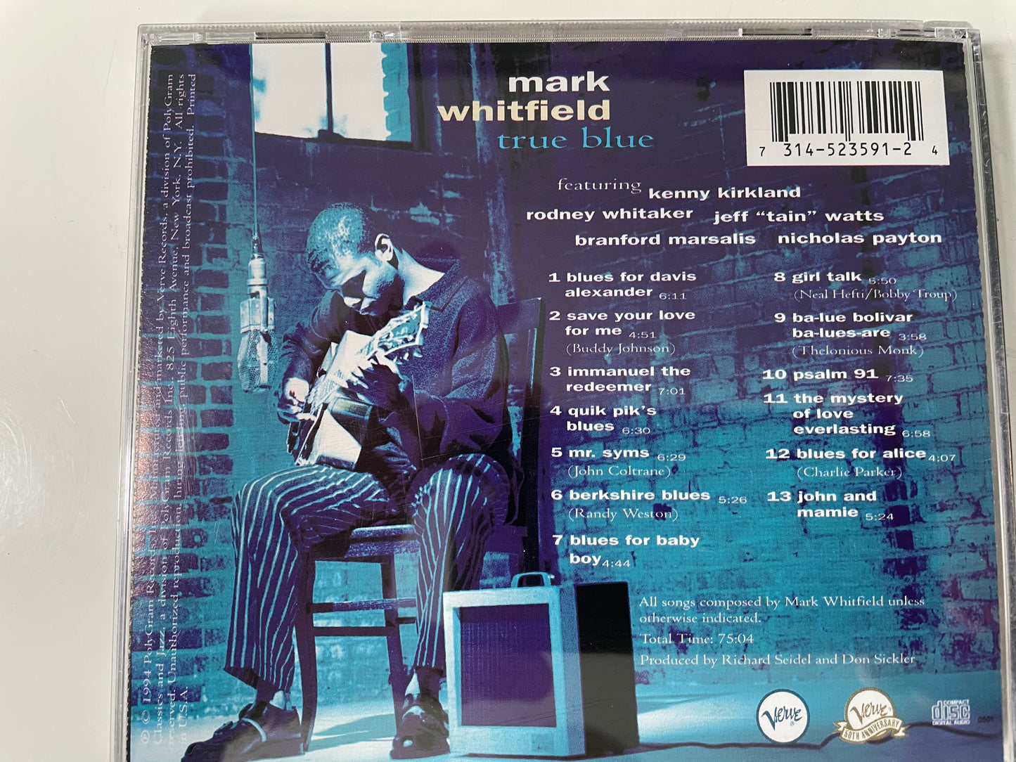 MARK WHITFIELD=-"TRUE BLUE"-$5.99 +SHIPPING $5.00