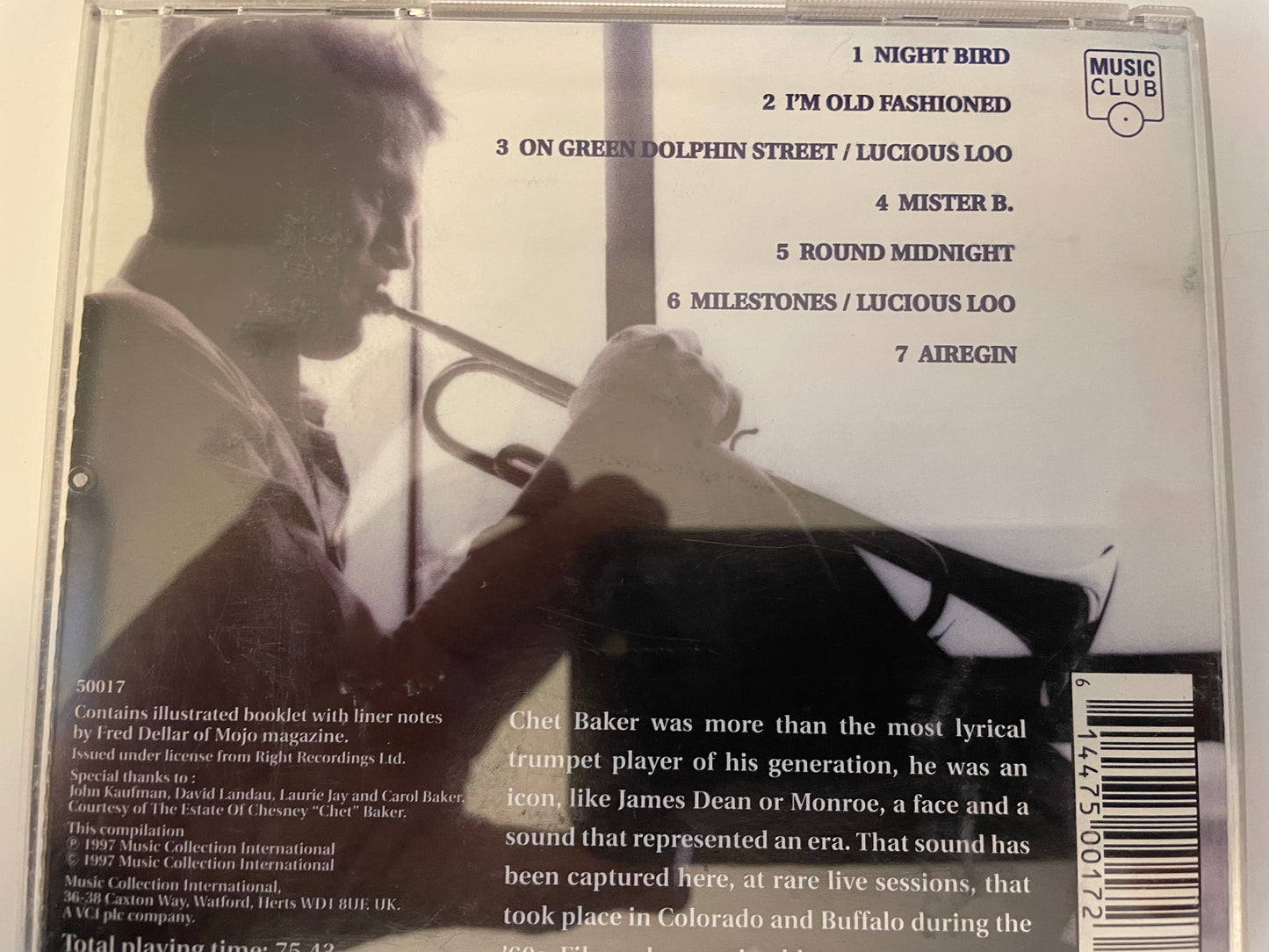 CHET BAKER "IN A SOULFUL MOOD" -$7.99 + SHIPPING $5.00