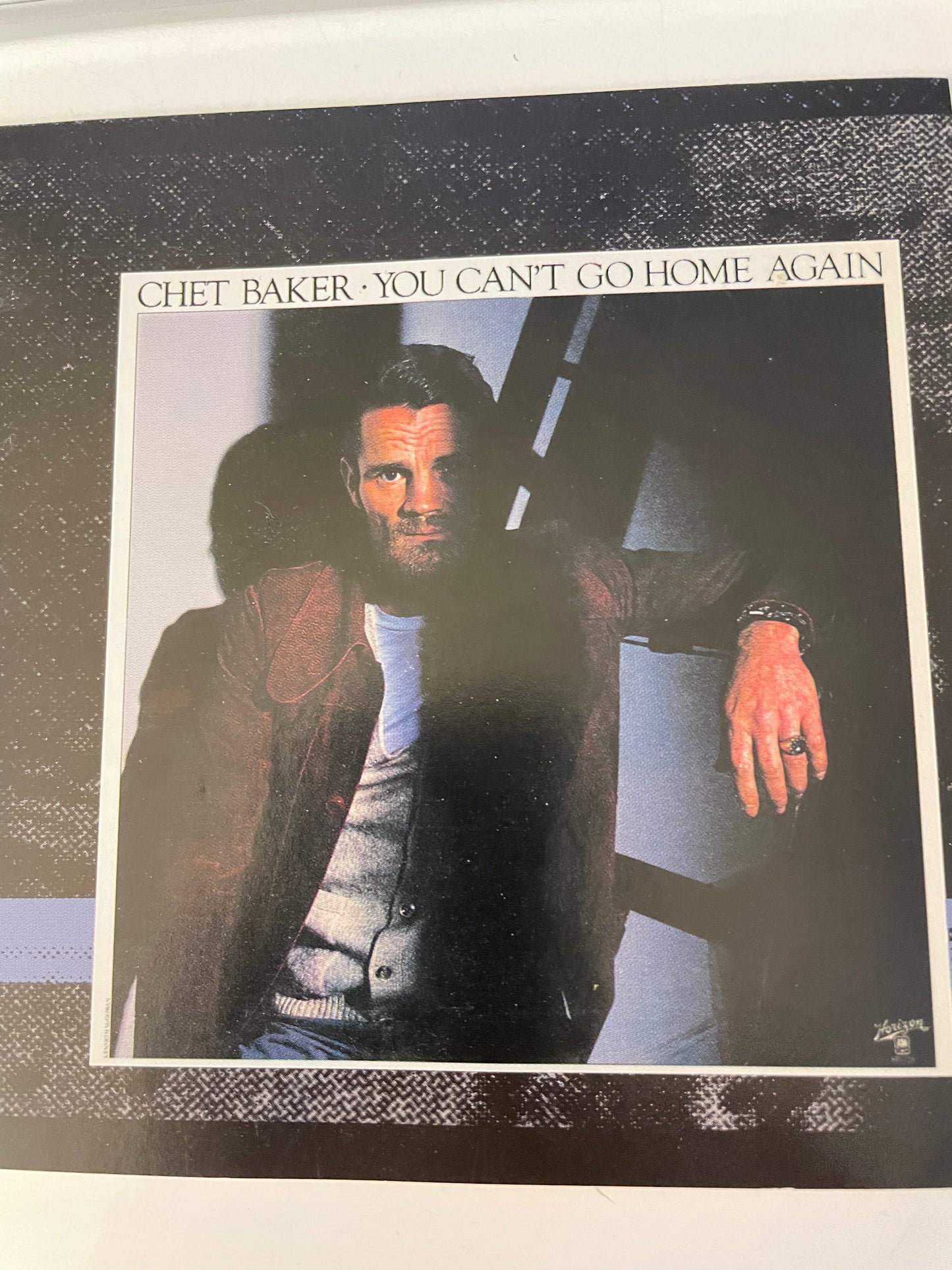 CHET BAKER "YOU CAN'T GO HOME AGAIN"-$19.99 + $5.00 SHIPPING