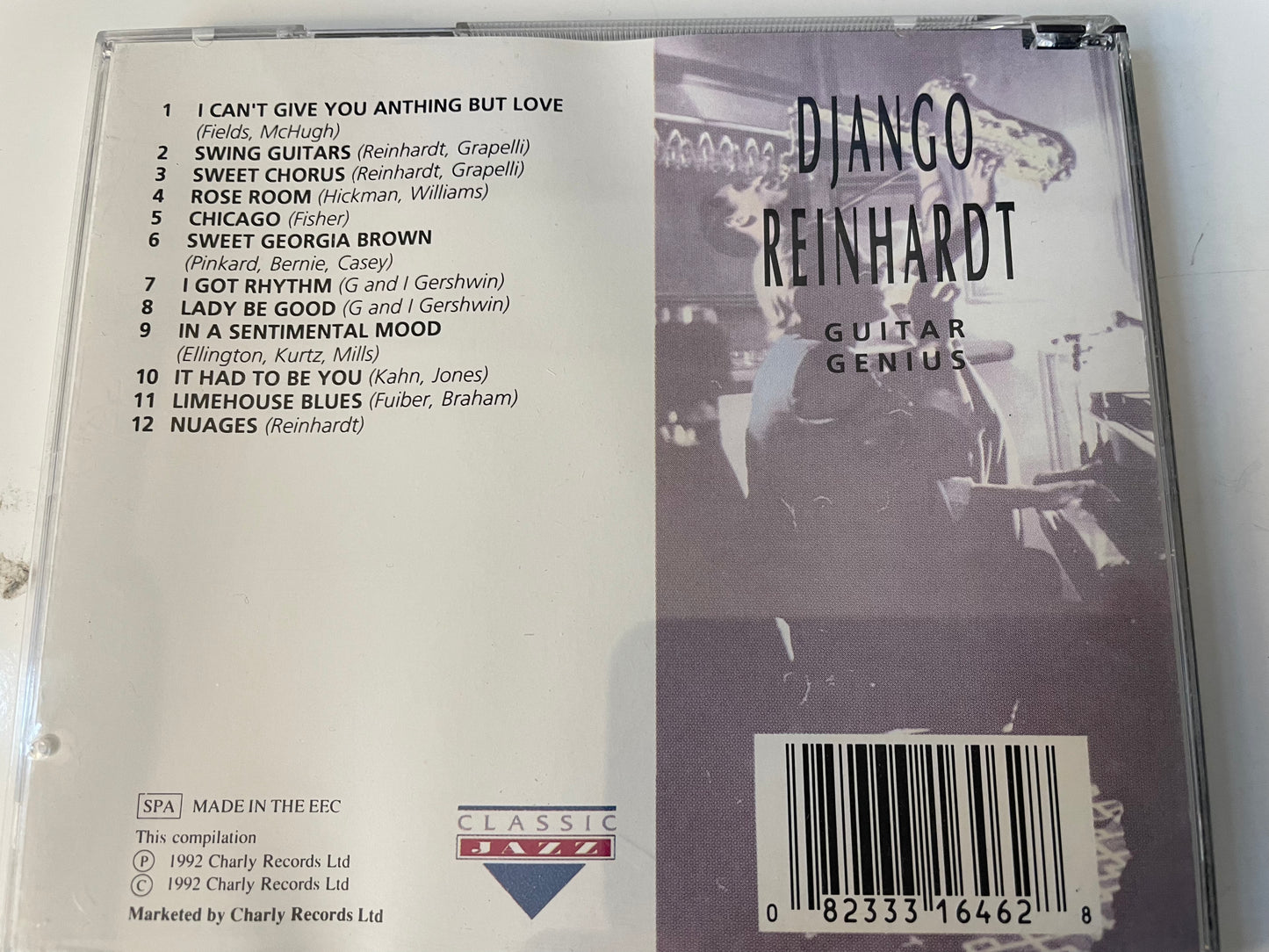 DJANGO REINHARDT "GUITAR GENIUS"-$7.99 + SHIPPING $5.00