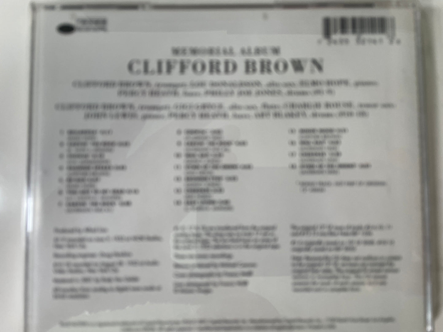 CLIFFORD BROWN "MEMORIAL ALBUM"-$199.00 +SHIPPING $5.00