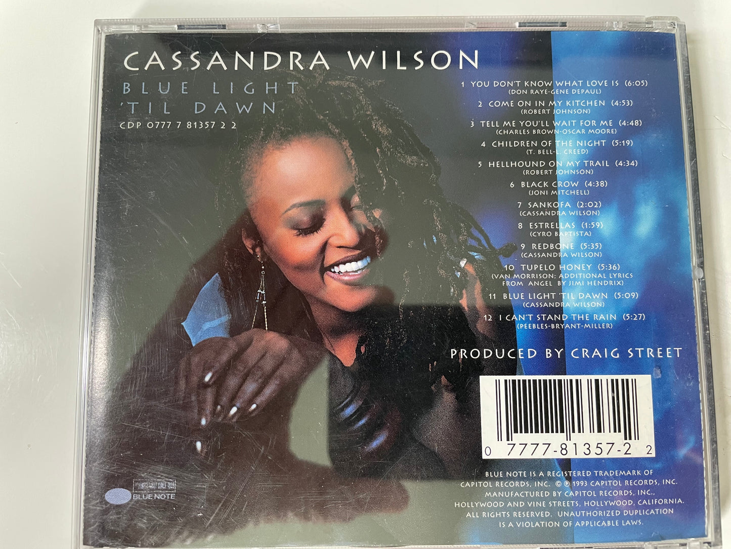 CASSANDRA WILSON "BLUE LIGHT 'TIL DAWN"-$7.99 +SHIPPING $5.00