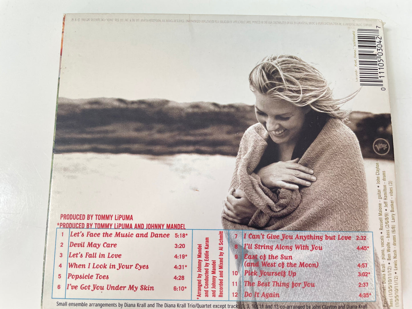 DIANA KRALL ""WHEN I LOOK IN YOUR EYES"-$7.99 + SHIPPING $5.00