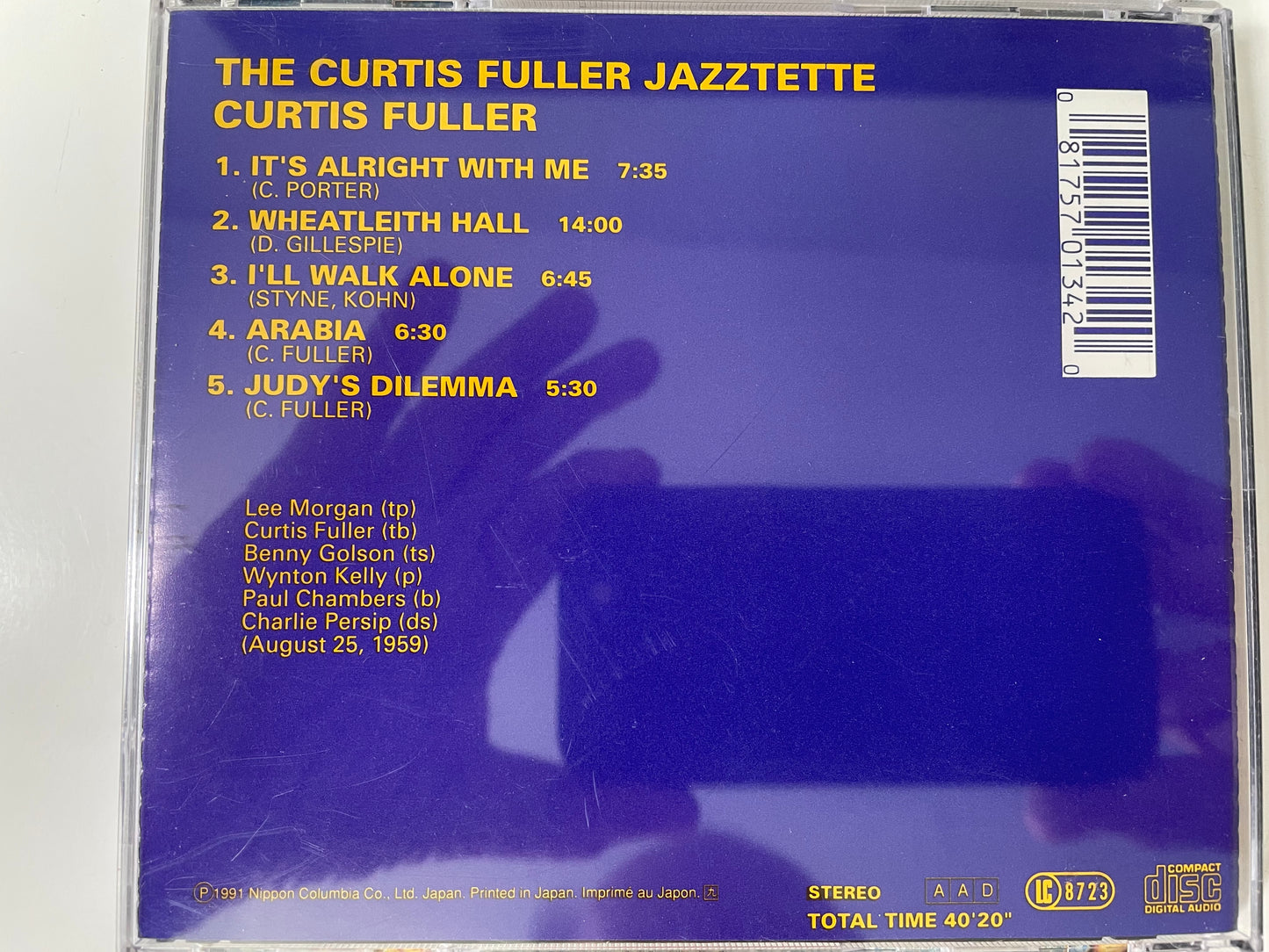 CURTIS FULLER- "THE CURTIS FULLER JAZZTETTE"-$24.99 + SHIPPING $5.00