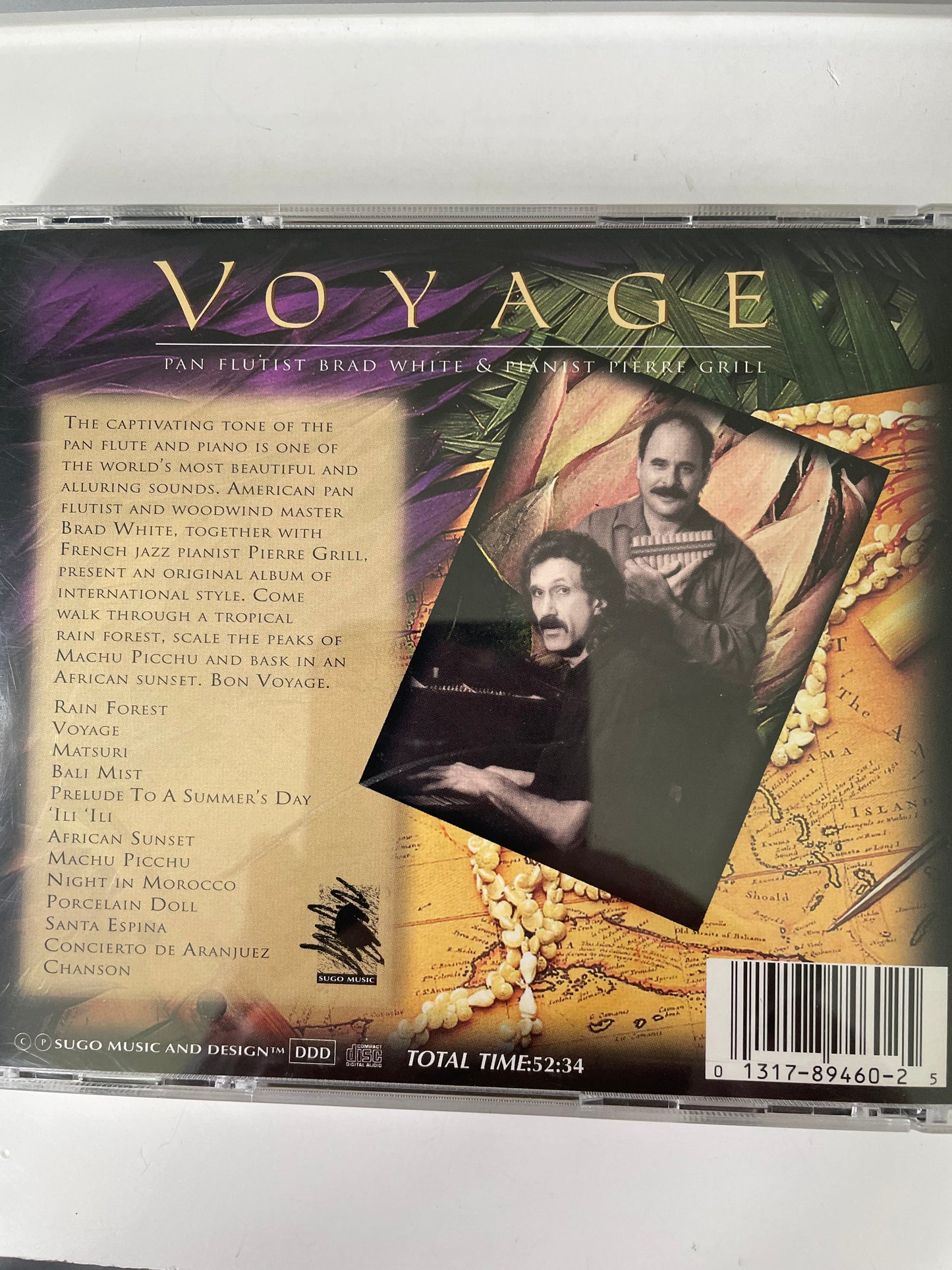 7.99 BRAD WHITE/PIERRE GRILL "VOYAGE"-$7.99 + SHIPPING $5.00