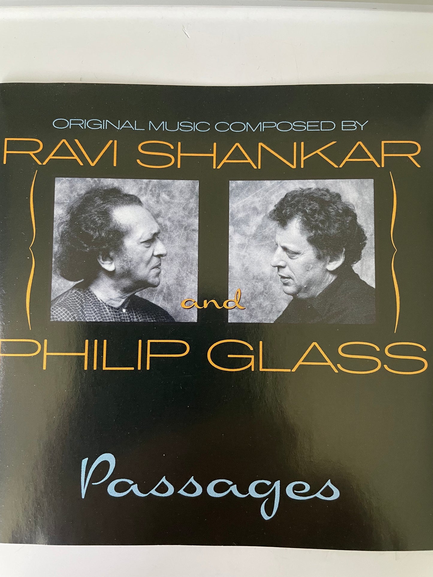 RAVI SHANKAR/PHILIP GLASS-"PASSAGES"-$7.99 + SHIPPING $5.00