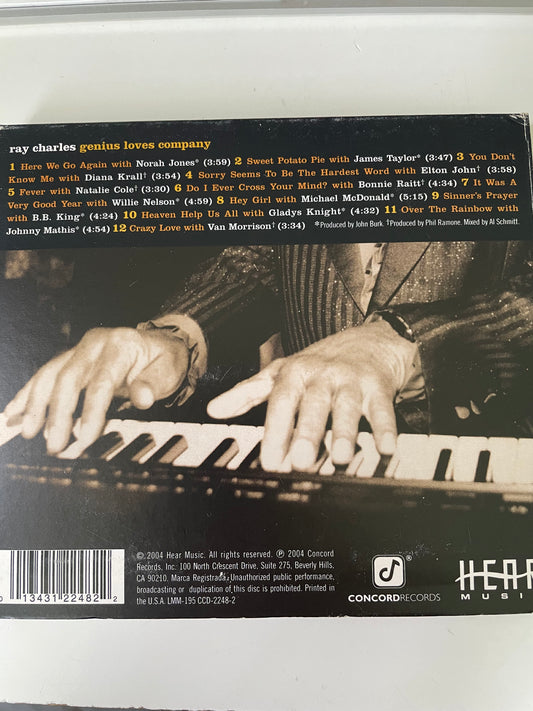 RAY CHARLES -"GENIUS LOVES COMPANY"-$8.99 +SHIPPING $5.00