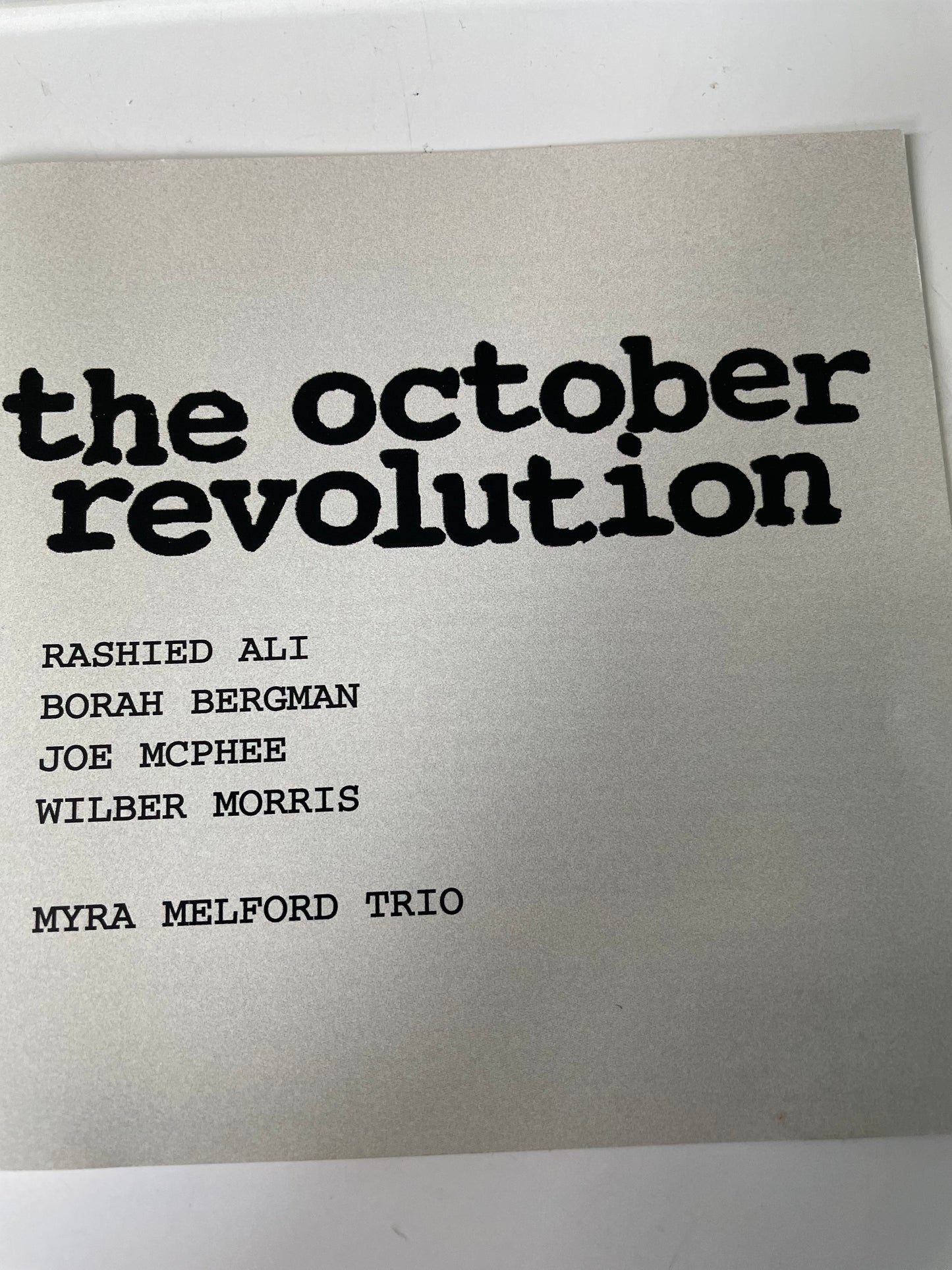 RASHIED ALI-'THE OCTOBER REVOLUTION" -$7.99 +SHIPPING $5.00