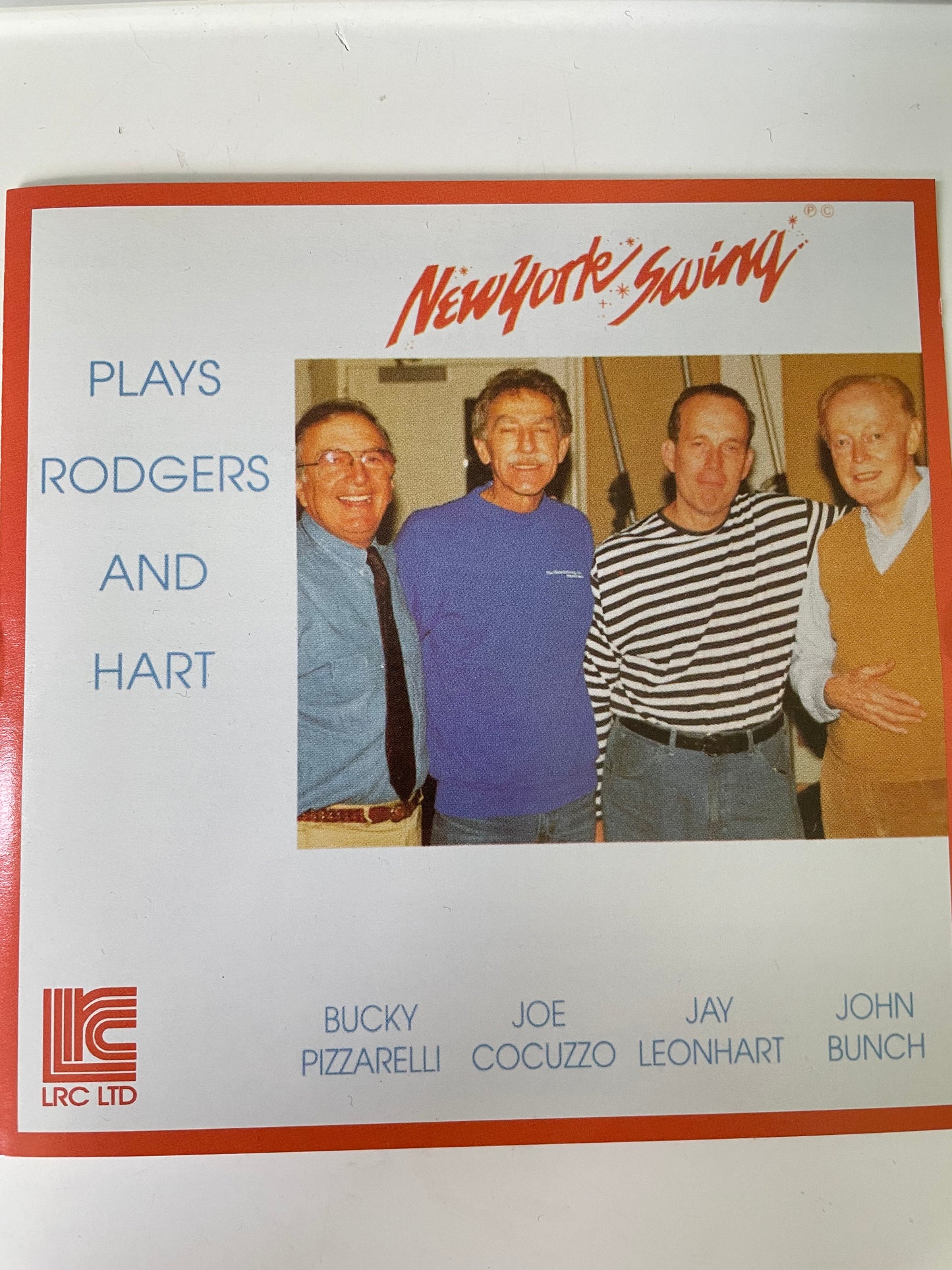 NEW YORK SWING-"PLAYS ROGERS AND HART"-$7.99 + $5.00 SHIPPING