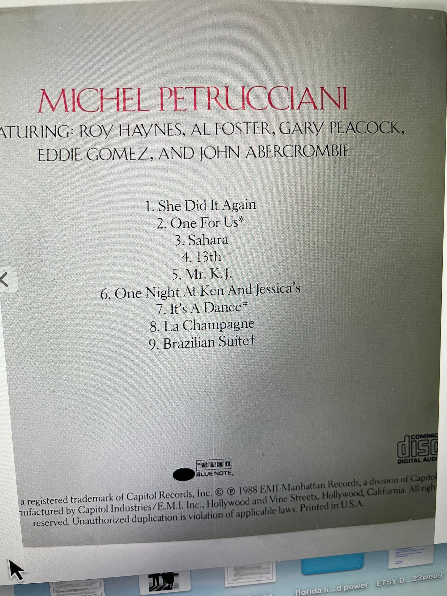 MICHEL PETRUCCIANI "MICHEL PLAYS PETRUCCIANI"-$4.99 +SHIPPING $5.00