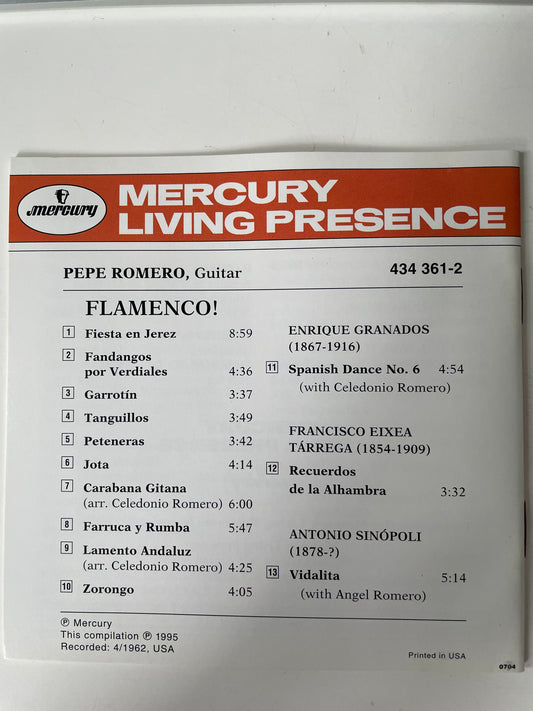 PEPE ROMERO "FLAMENCO!"-$17.99 +SHIPPING $5.00