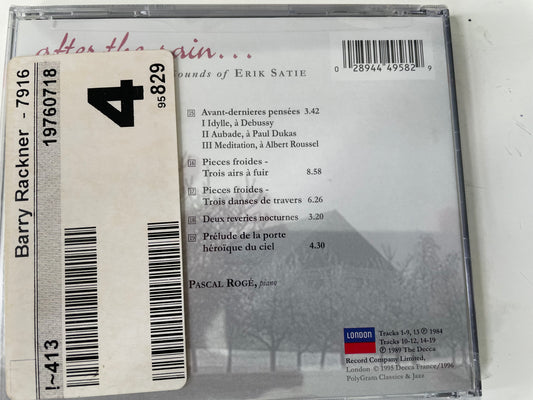 PASCAL ROGE "AFTER THE RAIN"(SEALED)$7.99 +SHIPPING $5.00