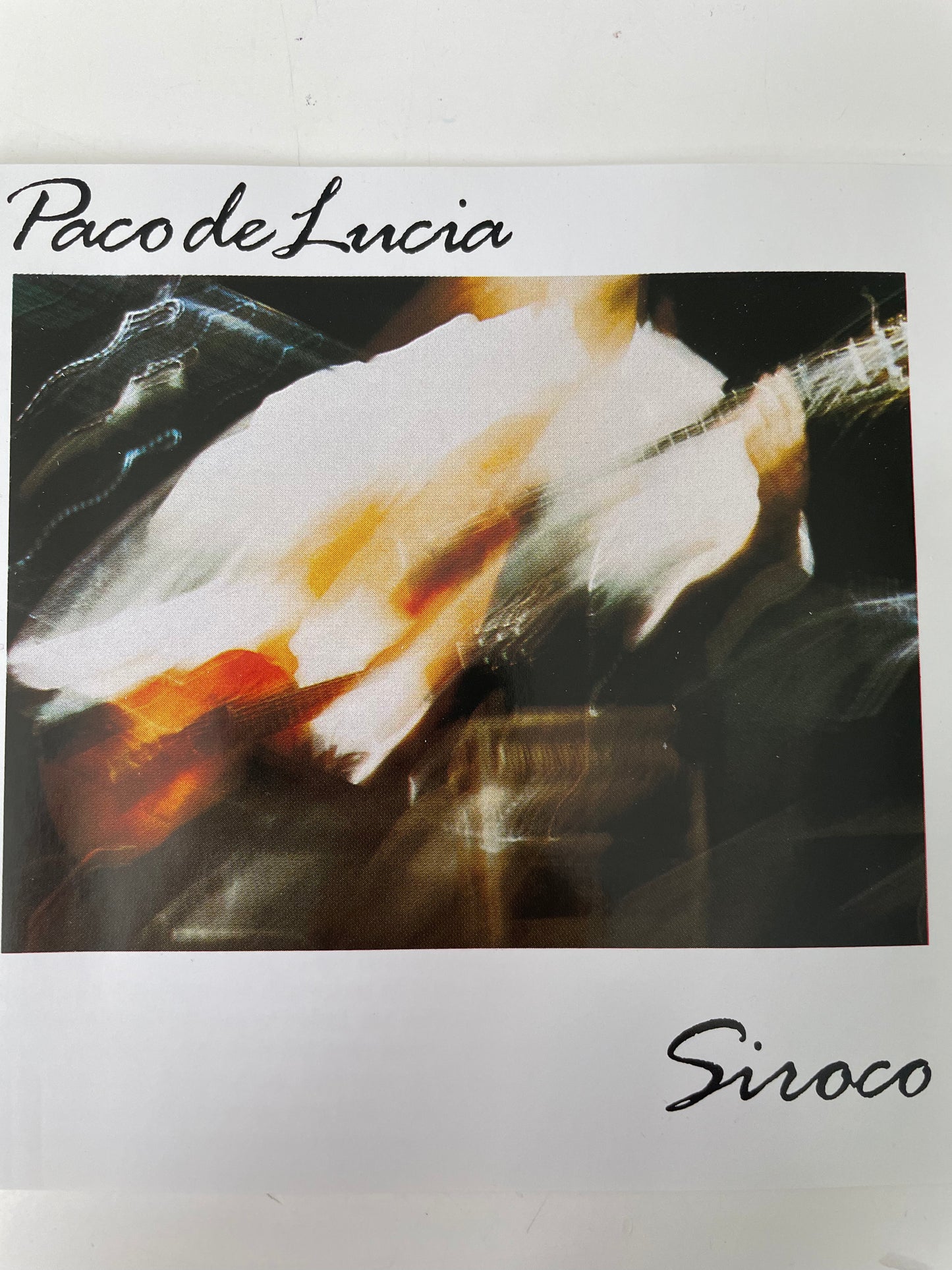 PACO DE LUCIA "SIROCO"-$7.99 +SHIPPING $5.00