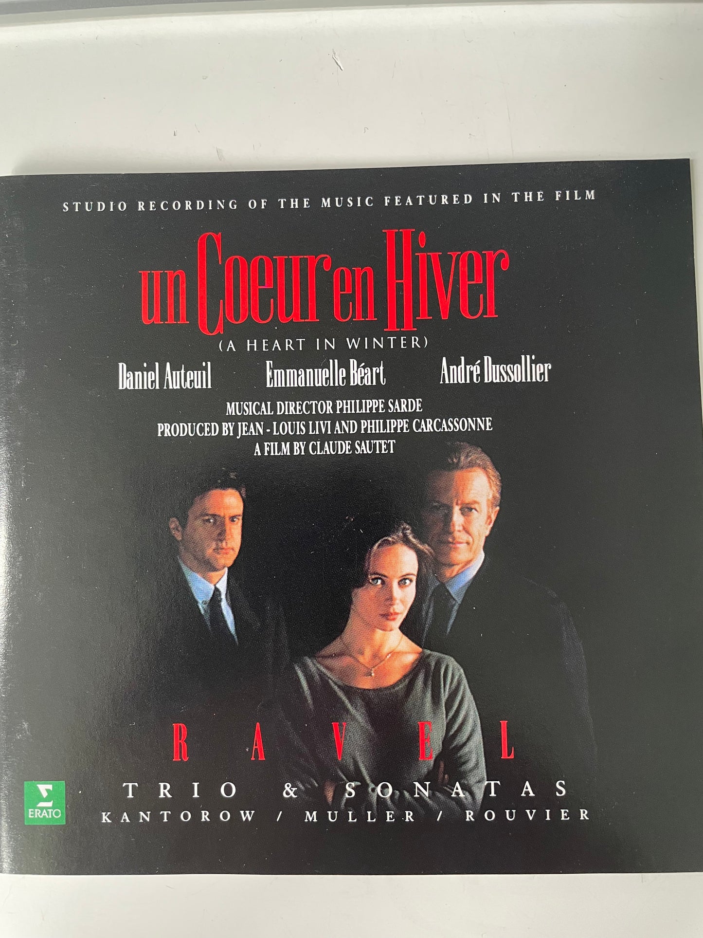 RAVEL "UNCOEUR EN HIVER"(TRIO & SONATAS) 7.99 +SHIOPOPING $5.00