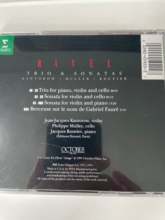 RAVEL "UNCOEUR EN HIVER"(TRIO & SONATAS) 7.99 +SHIOPOPING $5.00