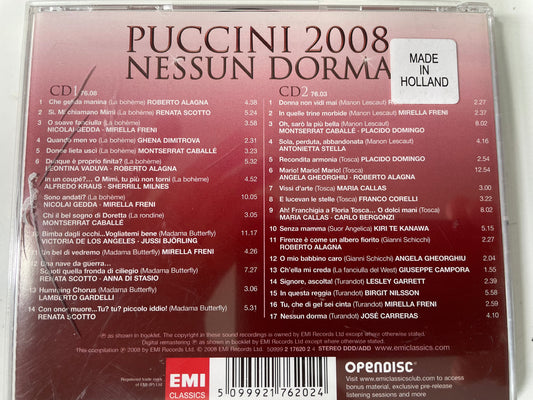 NESSUN DORMA "PUCCINI 2008"(2CDS)- $12.99 +SHIPPING $5.00