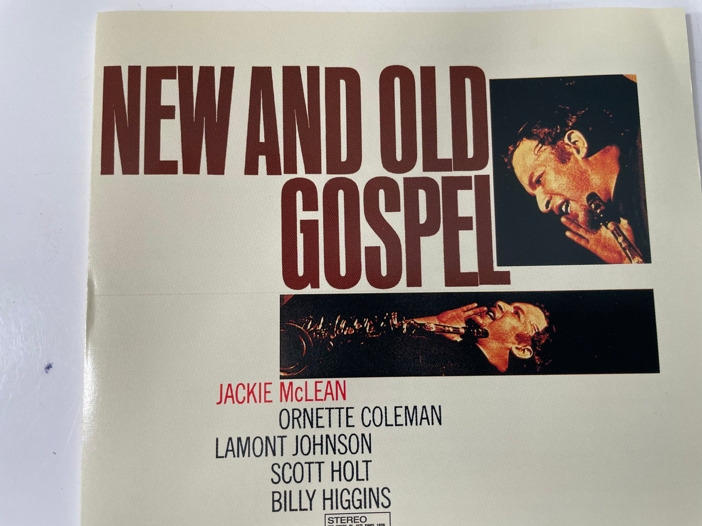 JACKIE MCLEAN "NEW AND OLD GOSPEL"-$18.99 +SHIPPING $5.00