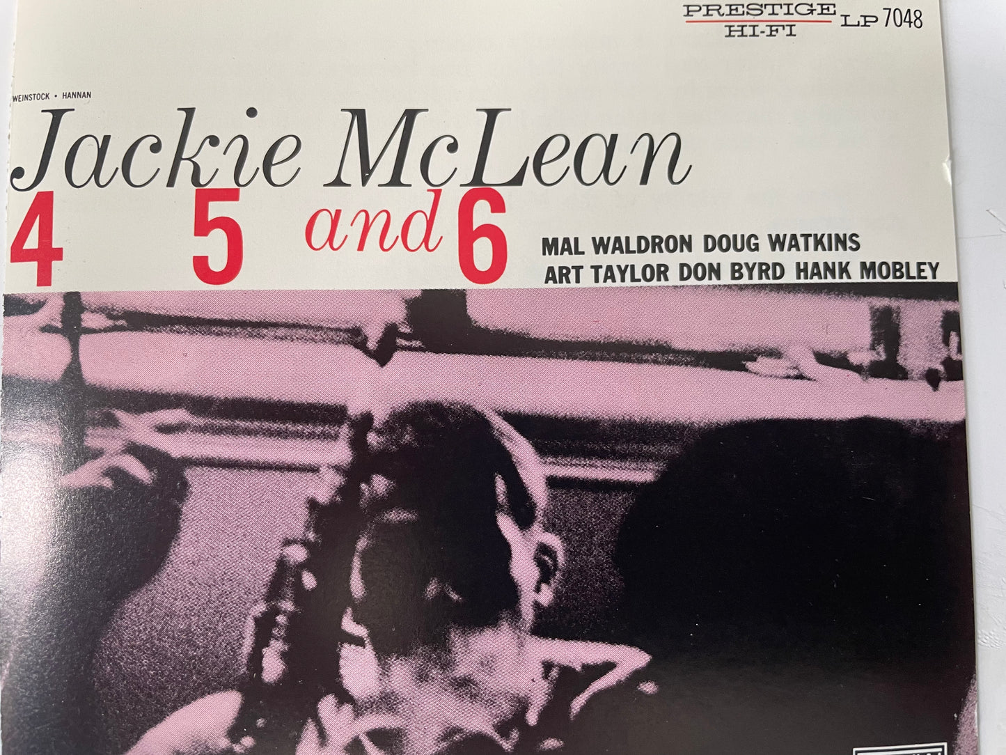 JACKIE MCLEAN "4,5 AND 6"-$6.99 +$5.00 SHIPPING