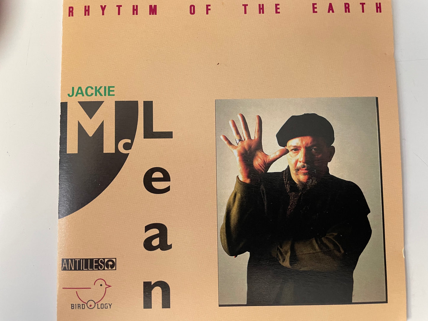 JACKIE MCLEAN  "RHYTHM OF THE EARTH"-$12.99 +SHIPPING $5.00