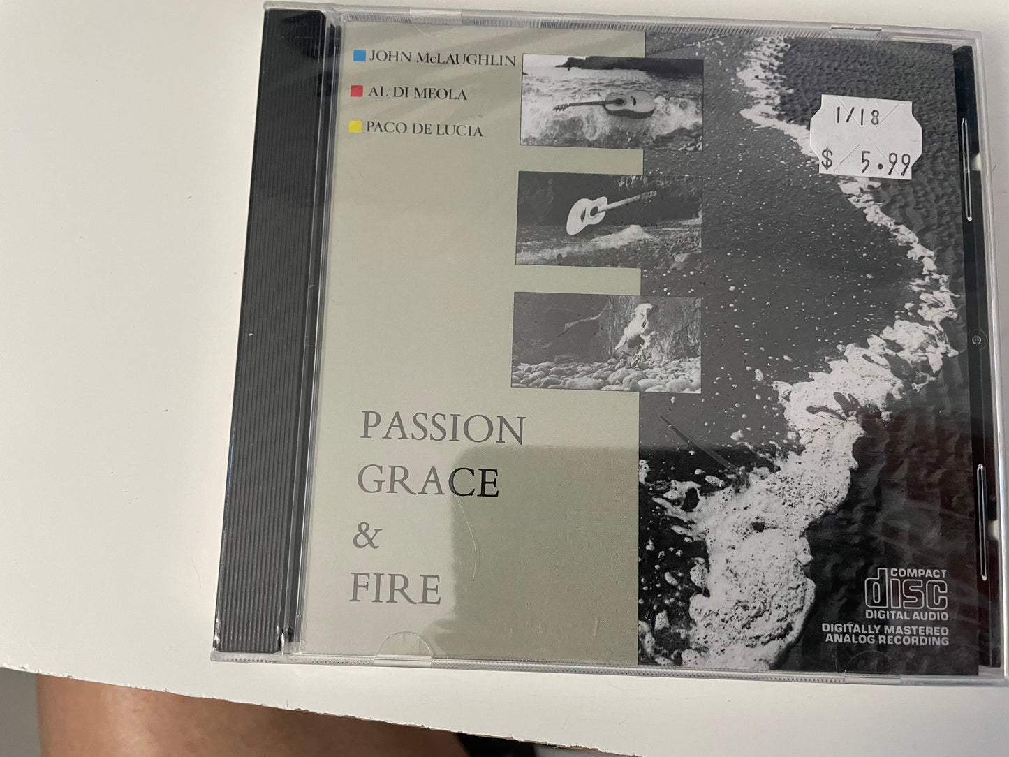 JOHN MCLAUGHLIN, AL DI MEOLA "PASSION, GRACE & FIRE" SEALED-$29.99 +SHIPPING $5.00