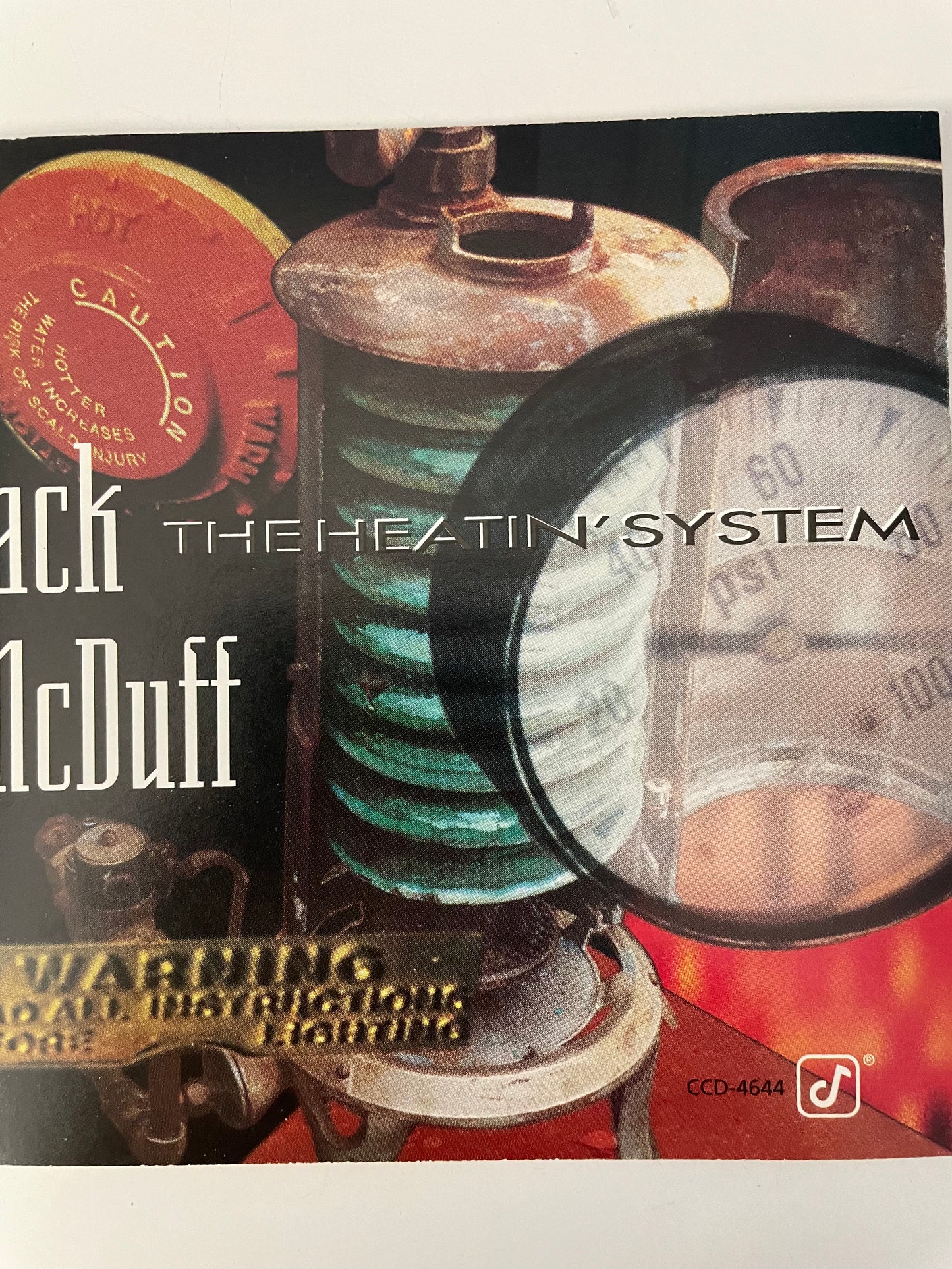 JACK MCDUFF "THE HEATIN' SYSTEM"-$24.99 +SHIPPING $5.00