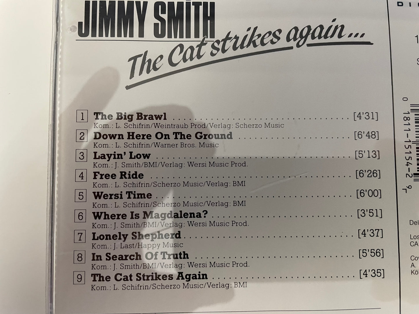 JIMMY SMITH "THE CAT STRIKES AGAIN..."-$19.99