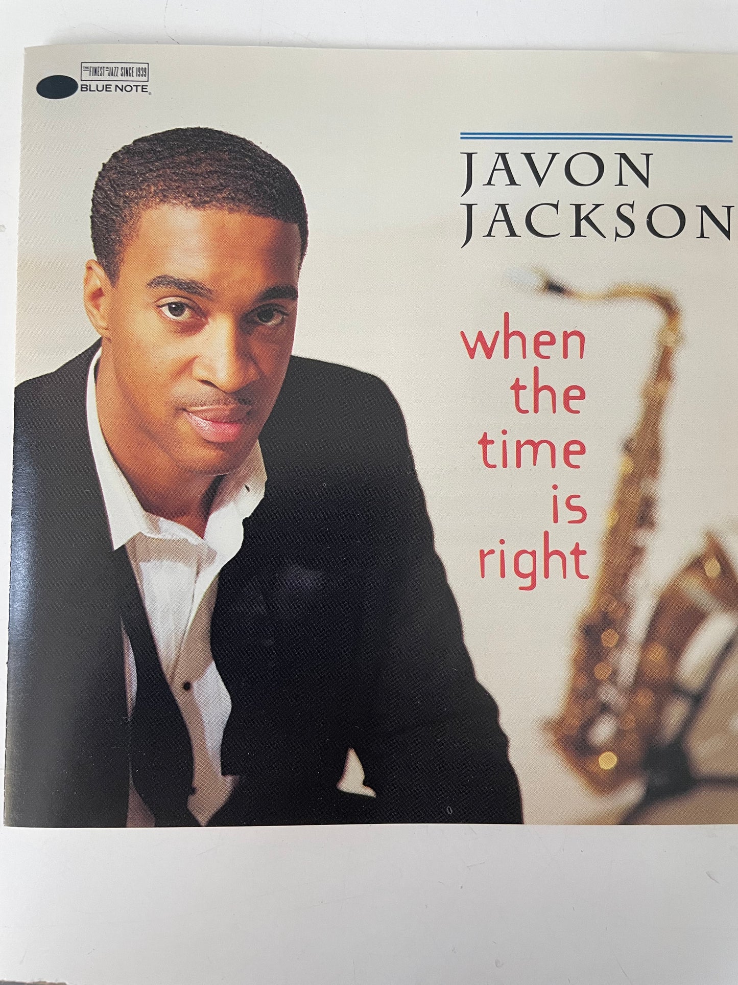 JAVON JACKSON "WHEN THE TIME IS RIGHT"-$7.99 +SHIPPING $5.00