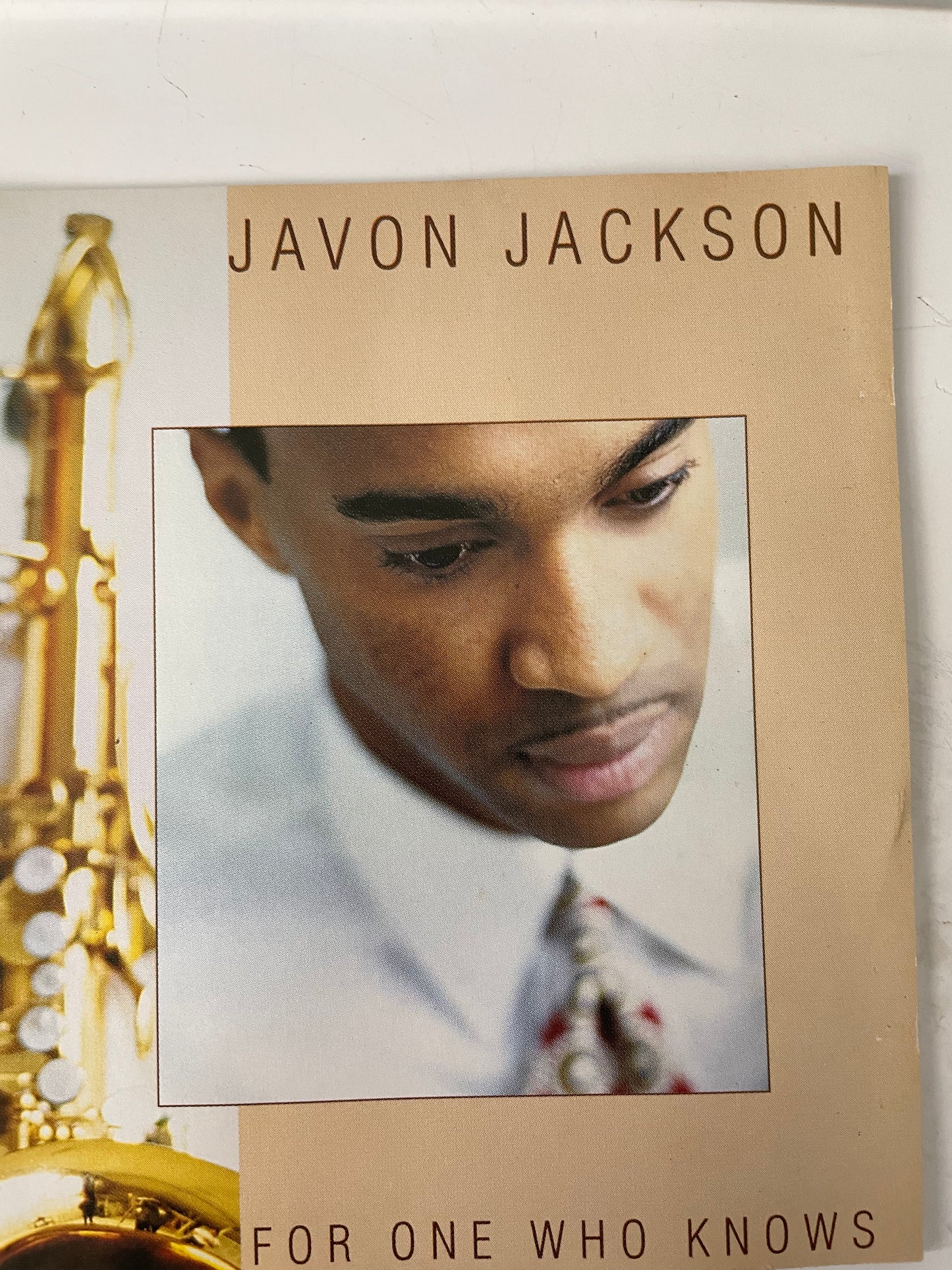 JAVON JACKSON "FOR ONE WHO KNOWS"-$4.99 +SHIPPING $5.00