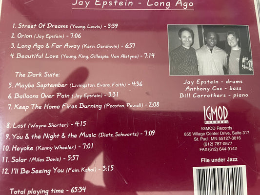 JAY EPSTEIN "LONG AGO"-$7.99 +SHIPPINFG $5.00