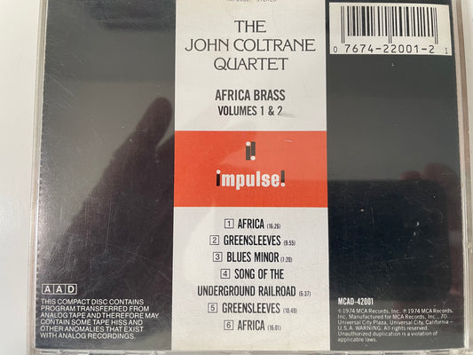 THE JOHN COLTRANE QUARTET"AFRICA BRASS VOLUMES 1 & 2-$5.99 +SHIPPING $5.00